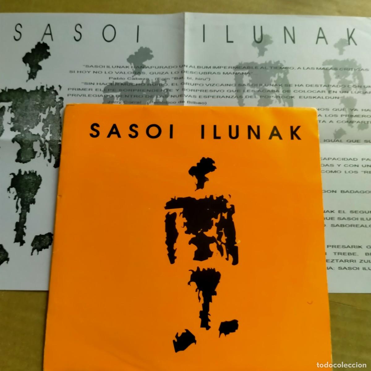 Discos de vinilo: SASOI ILUNAK - IZASKUN - EZ DU ZENTZURIK. OIHUKA 1991. SIN USAR. INCLUYE HOJA PROMOCIONAL