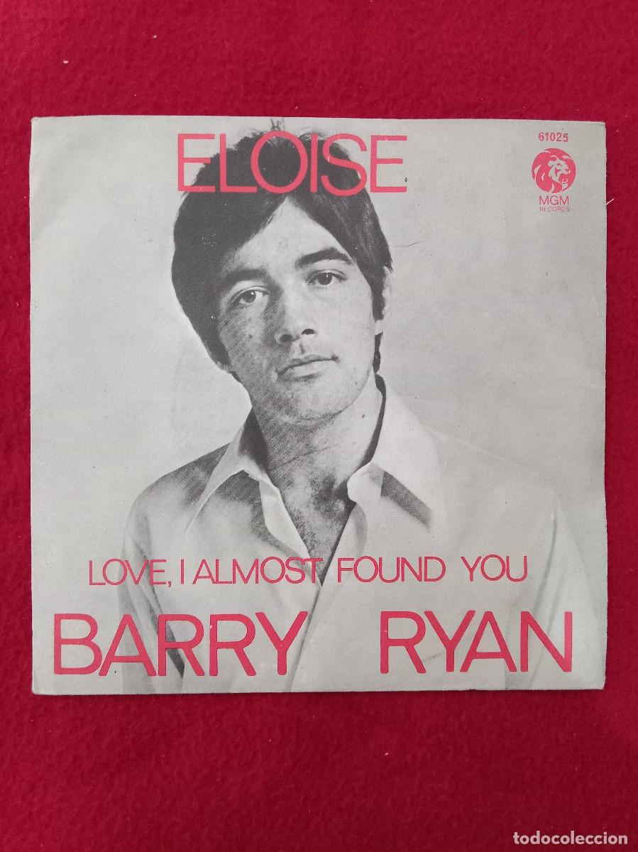 Discos de vinilo: Barry Ryan - Eloise / Love, I Almost Found You - Edit. MGM Records. 1968