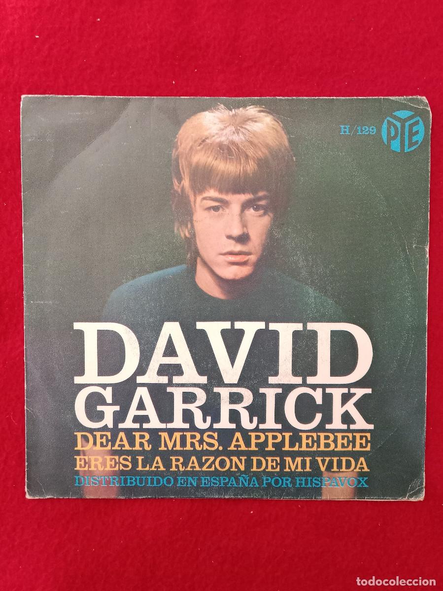 Discos de vinilo: David Garrick - Dear Mrs. Applebee / Eres la Raz&oacute;n de Mi Vida - Edit. Pye. 1966