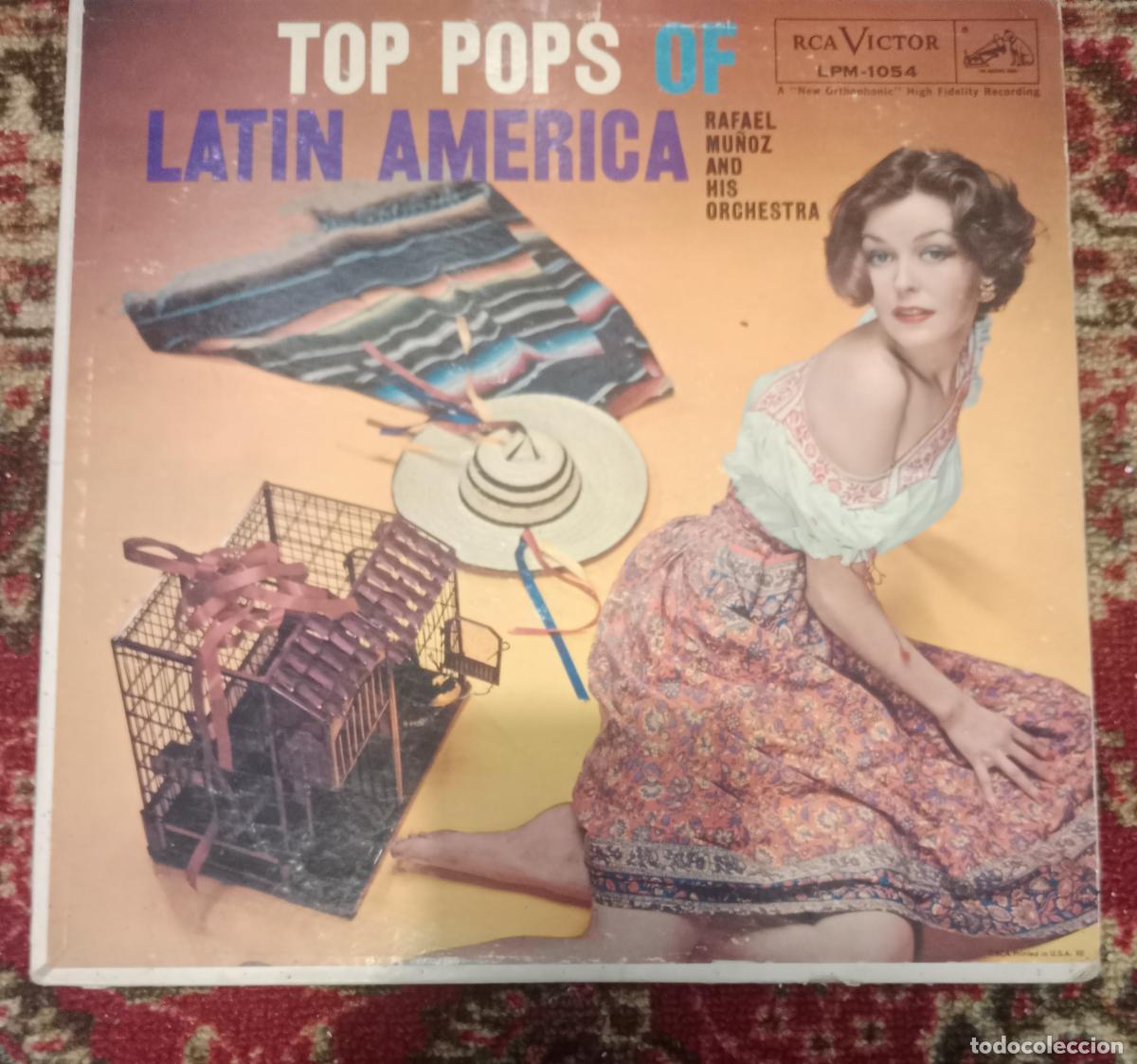 Discos de vinilo: Rafael Mu&ntilde;oz And His Orchestra &ndash; Top Pops Of Latin America Lp EEUU 1958