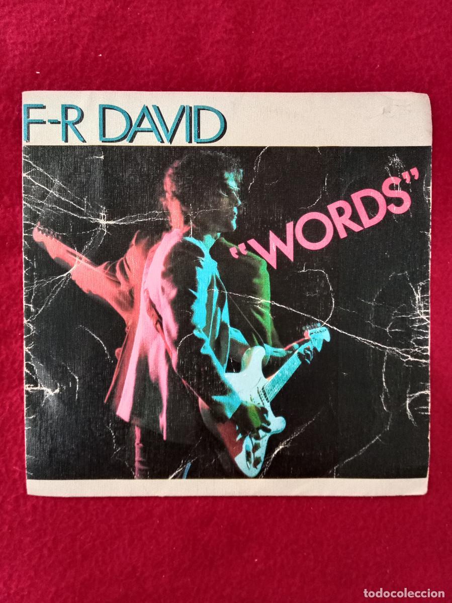 Discos de vinilo: F-R David - Words / When The Sun Down - Edit. CARRERE. 1982
