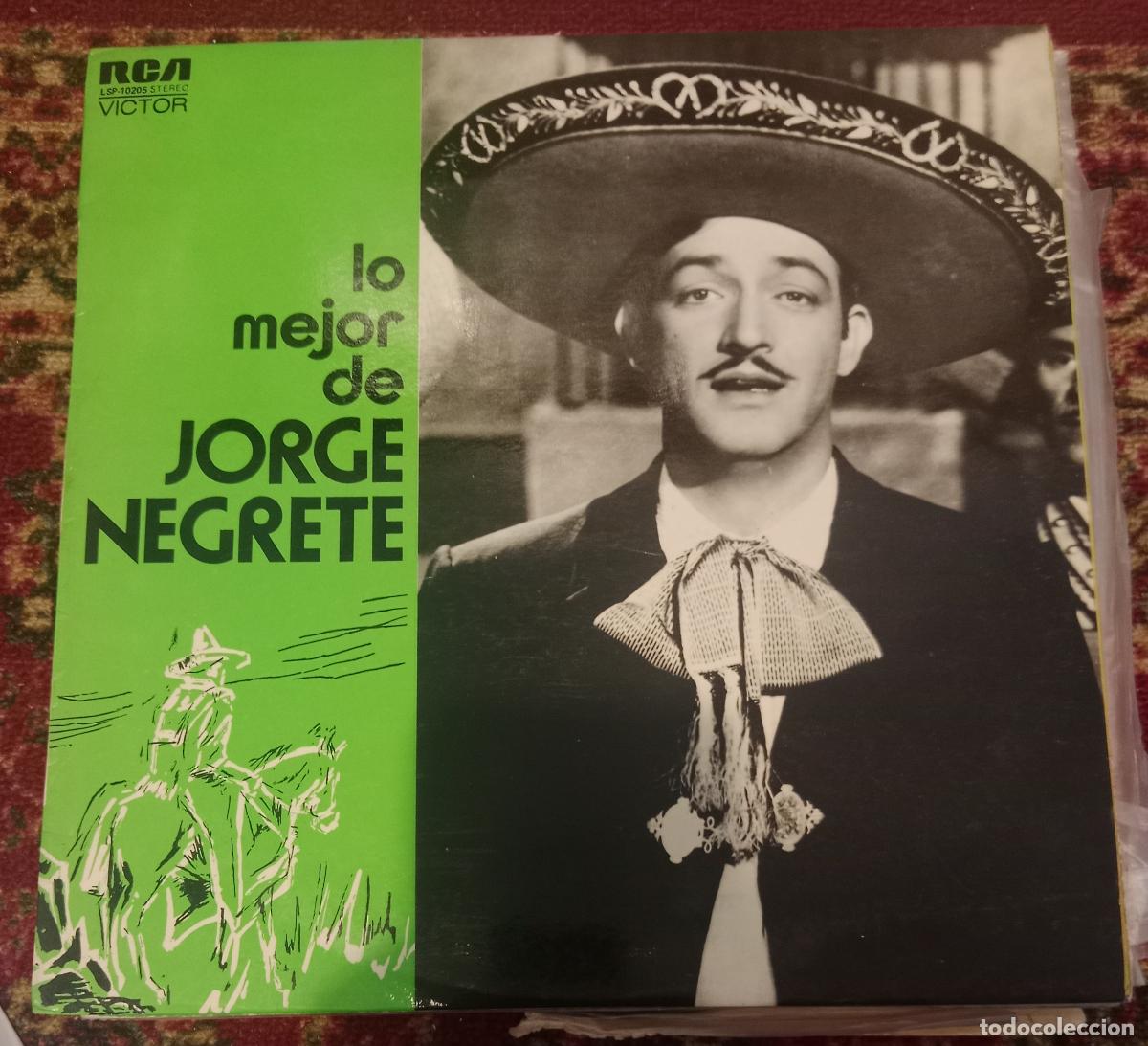 Discos de vinilo: Jorge Negrete Y Mariachis &ndash; Lo Mejor De Jorge Negrete Lp Espa&ntilde;a 1973