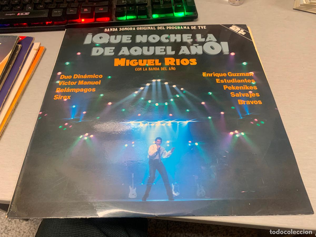 Discos de vinilo: MIGUEL R&Iacute;OS CON LA BANDA DEL A&Ntilde;O: &iexcl;QU&Eacute; NOCHE LA DE AQUEL A&Ntilde;O! / VINILO DOBLE LP - POLYGRAM 1987