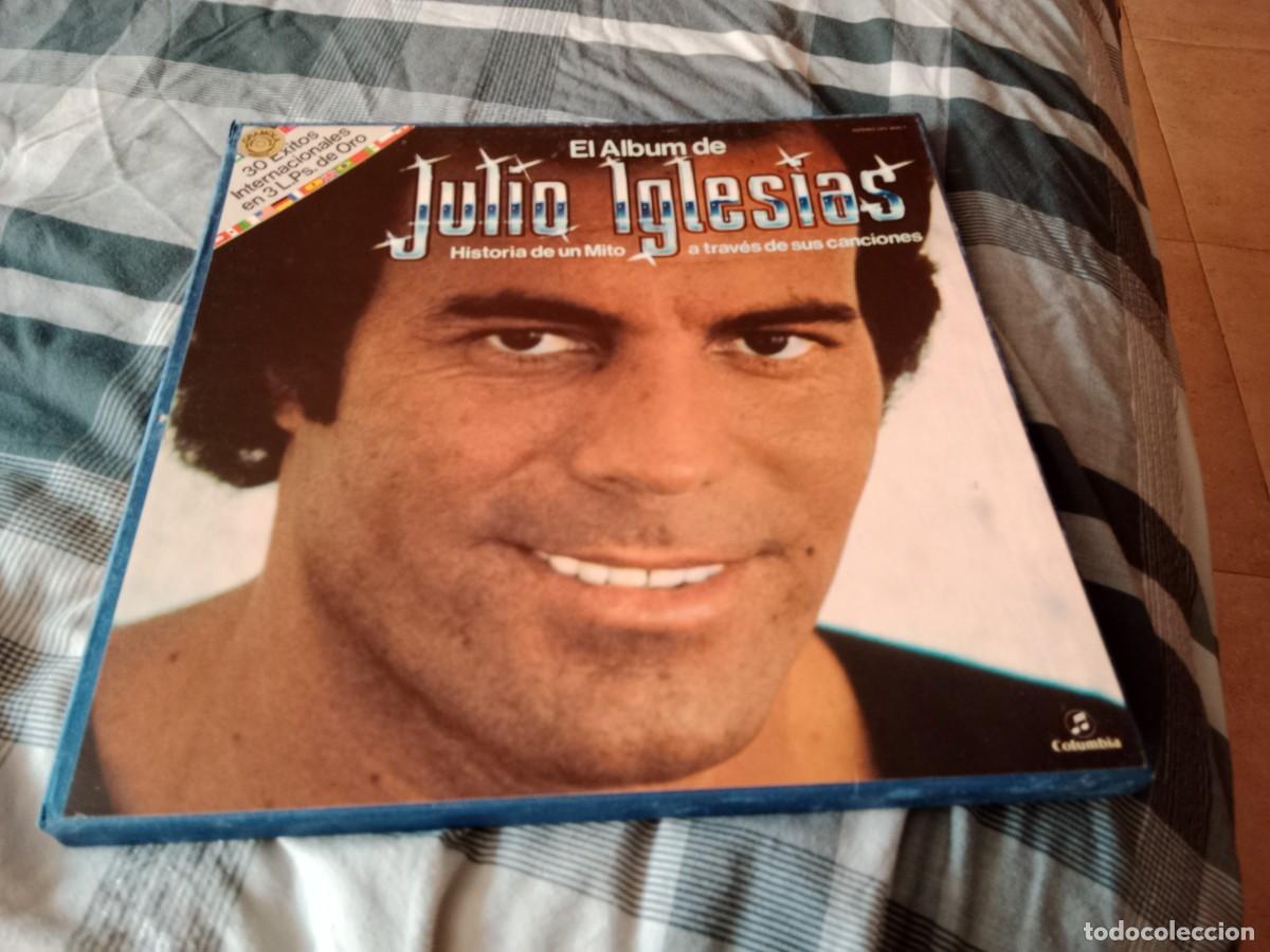 Discos de vinilo: EL &Aacute;LBUM DE JULIO IGLESIAS, 30 &Eacute;XITOS INTERNACIONALES EN 3 LPs DE ORO COLUMBIA 1982