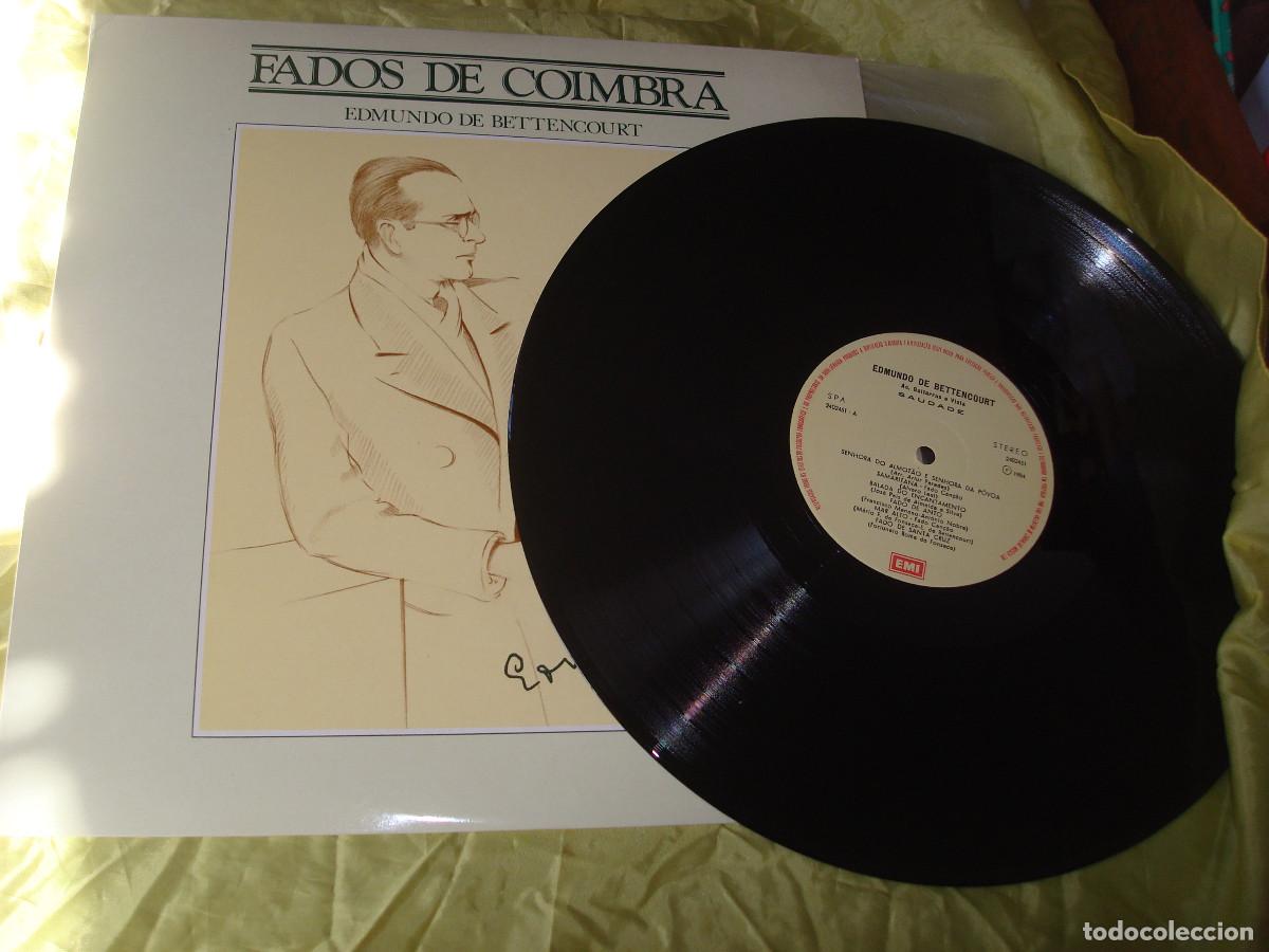 Discos de vinilo: EDMUNDO DE BETTENCOURT. FADOS DE COIMBRA. EMI, 1984. EDC. PORTUGAL. IMPECABLE(#)