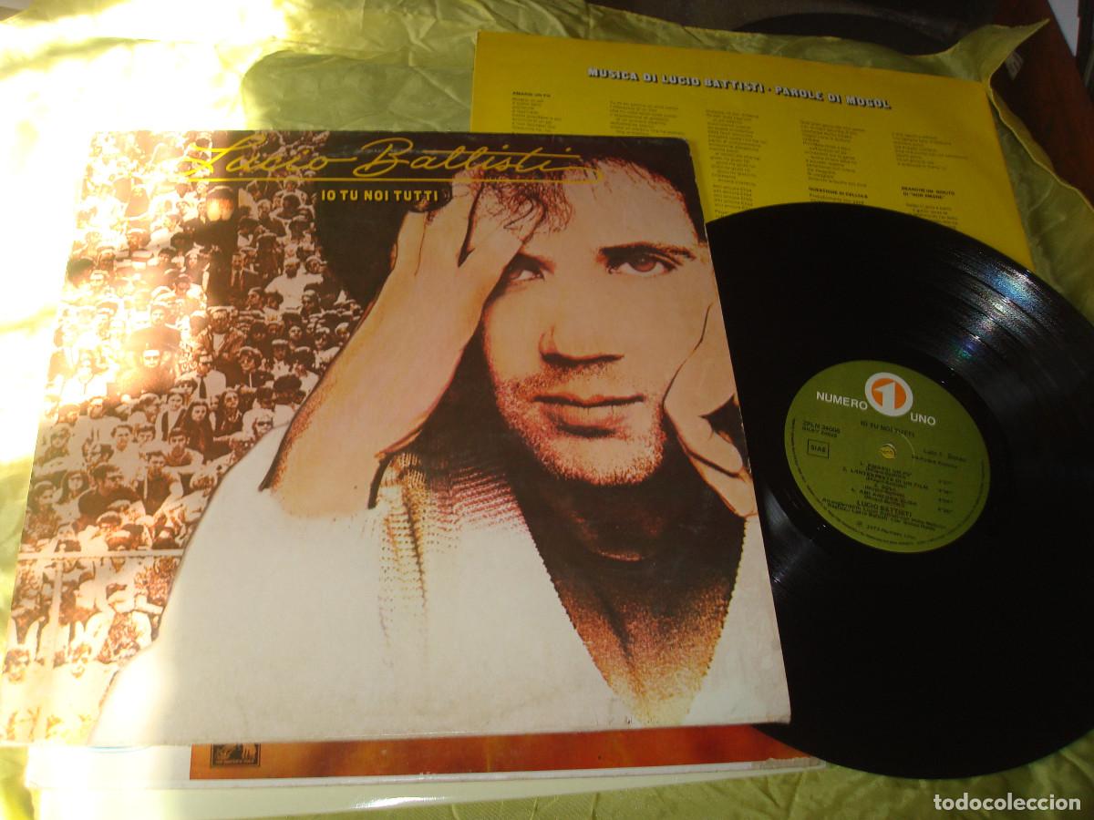 Discos de vinilo: LUCIO BATTISTI. IO TU NOI TUTTI. NUMERO UNO, 1977. EDC. ITALY( CON INSERT)(#)