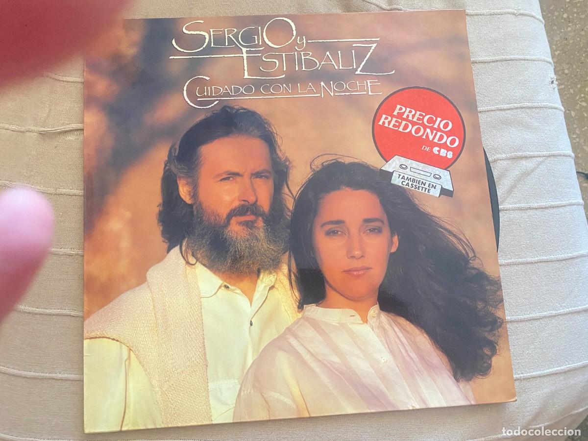 Discos de vinilo: LP SERGIO Y ESTIBALIZ - CUIDADO CON LA NOCHE - Foto 1