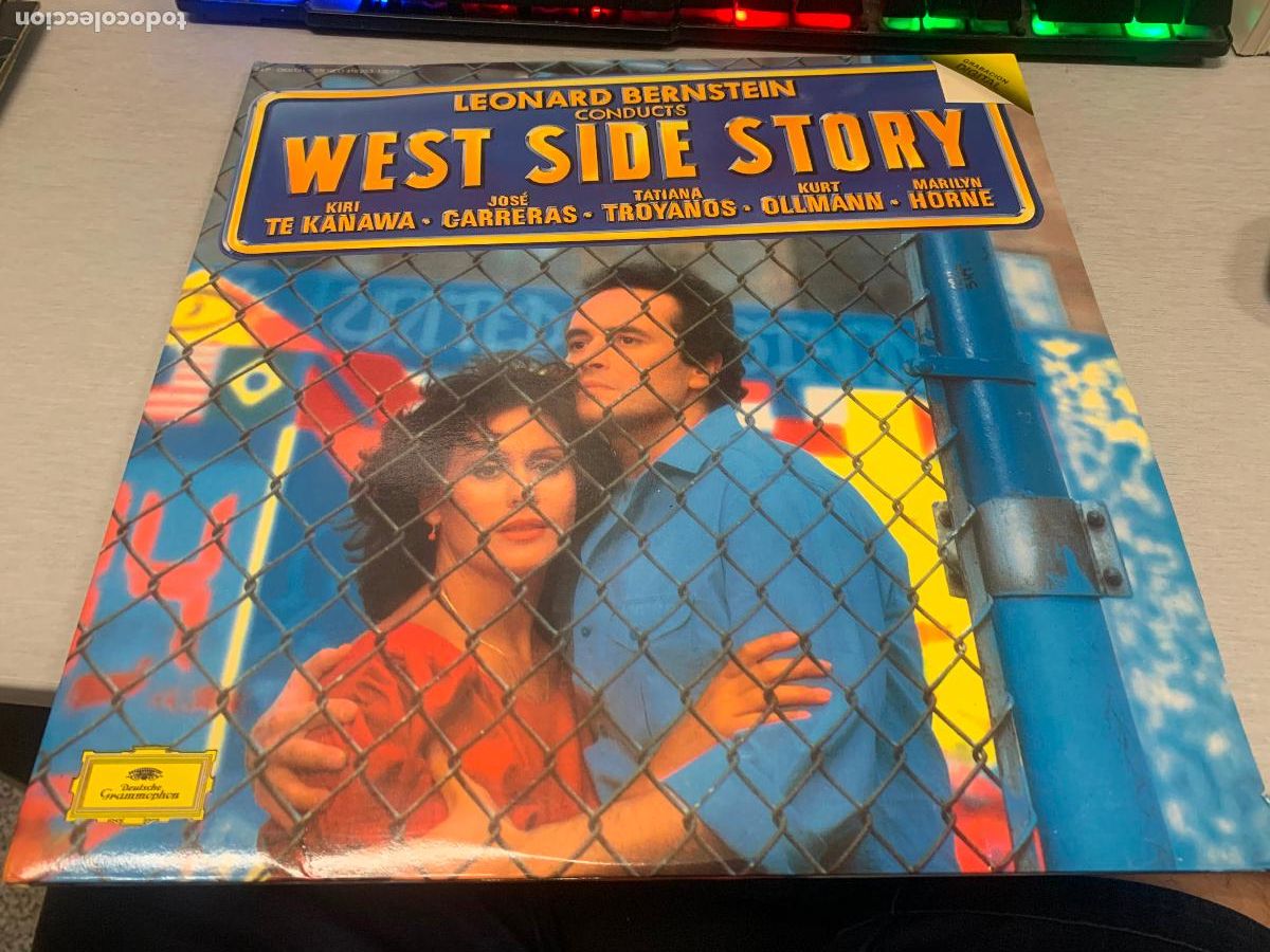 Discos de vinilo: LEONARD BERNSTEIN CONDUCTS WEST SIDE STORY / VINILO DOBLE LP - DEUTSCHE GRAMMOPHON 1985
