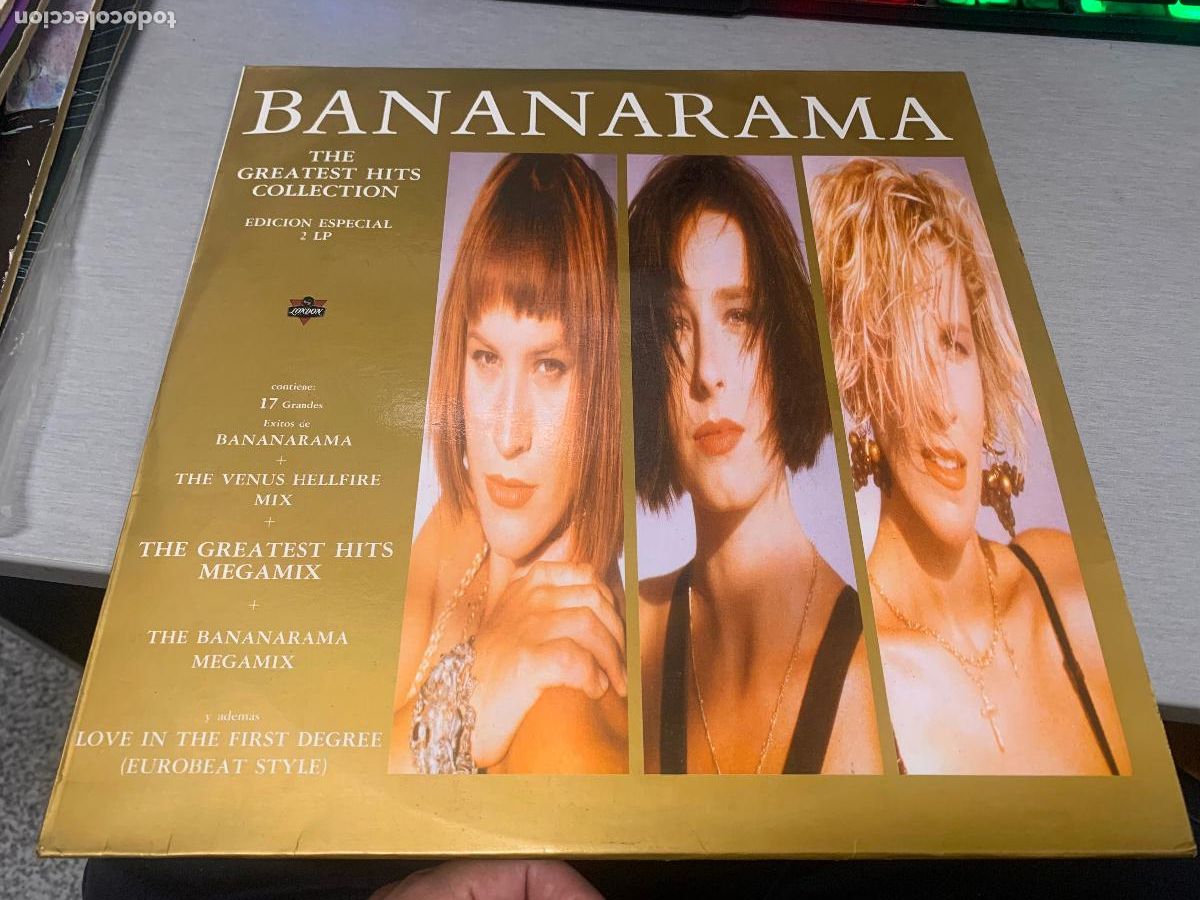 Discos de vinilo: BANANARAMA: THE GREATEST HITS COLLECTION / VINILO DOBLE LP - POLYGRAM 1989
