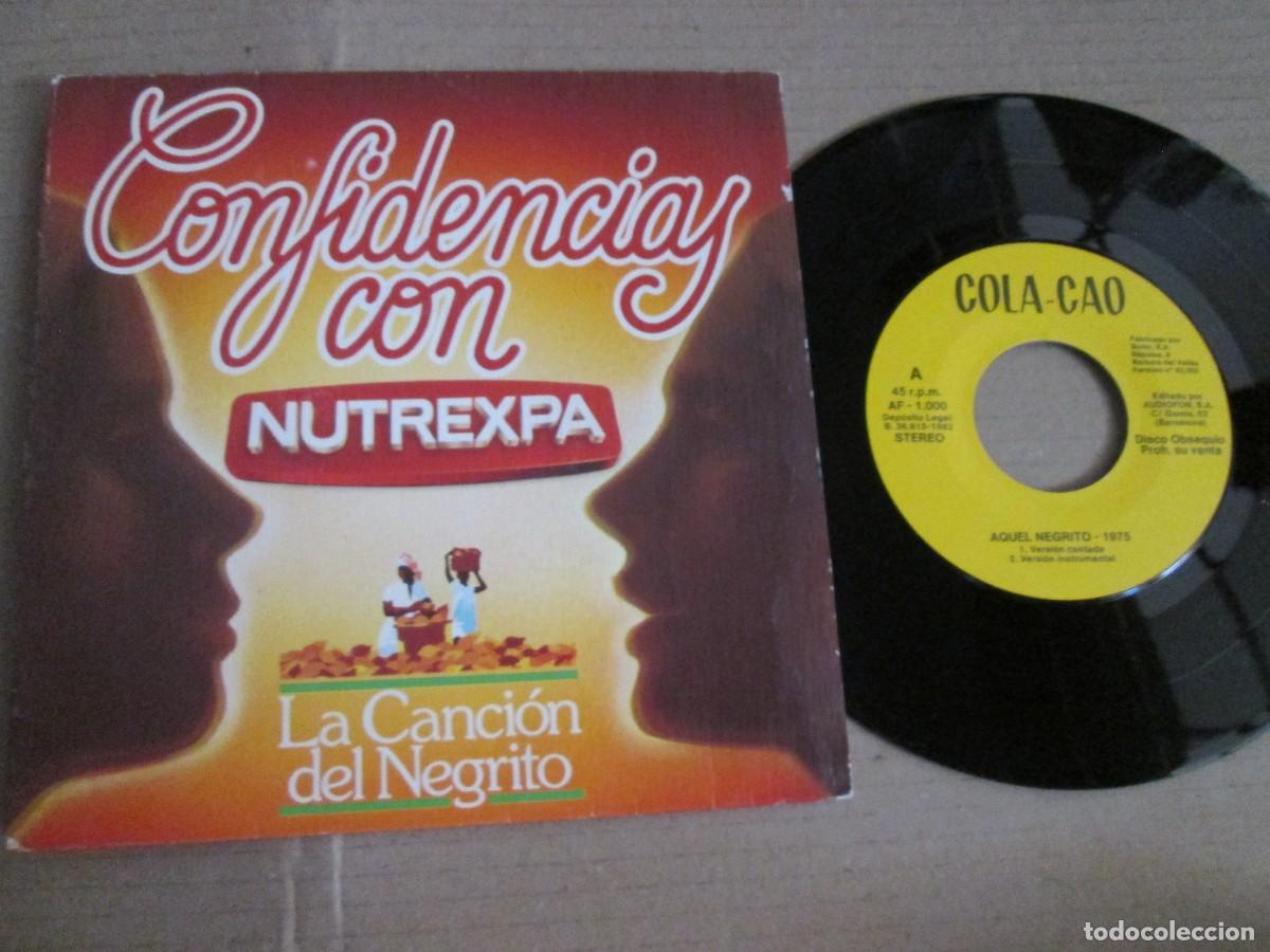 Discos de vinilo: LA CANCI&Oacute;N DEL NEGRITO. CONFIDENCIAS CON NUTREXPA. EP, ed espa&ntilde;ola 7&rdquo; 1982. Magn&iacute;fico estado VG+/NM