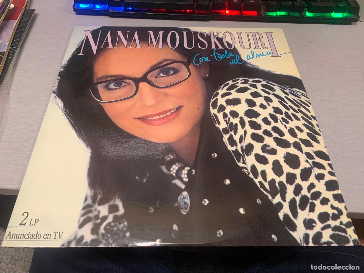 Discos de vinilo: NANA MOUSKOURI: CON TODA EL ALMA / VINILO DOBLE LP - POLYGRAM 1986