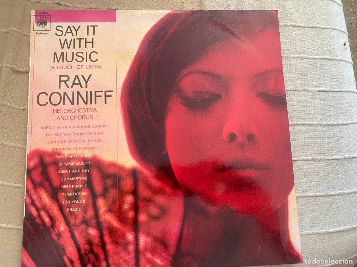 Discos de vinilo: LP RAY CONNIFFSAY IT WITH MUSIC