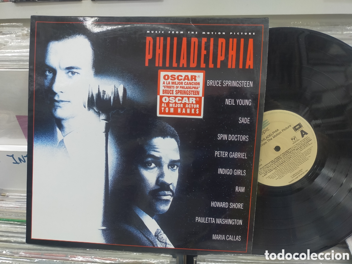 Discos de vinilo: Philadelphia lp b.s.o. Espa&ntilde;a 1993