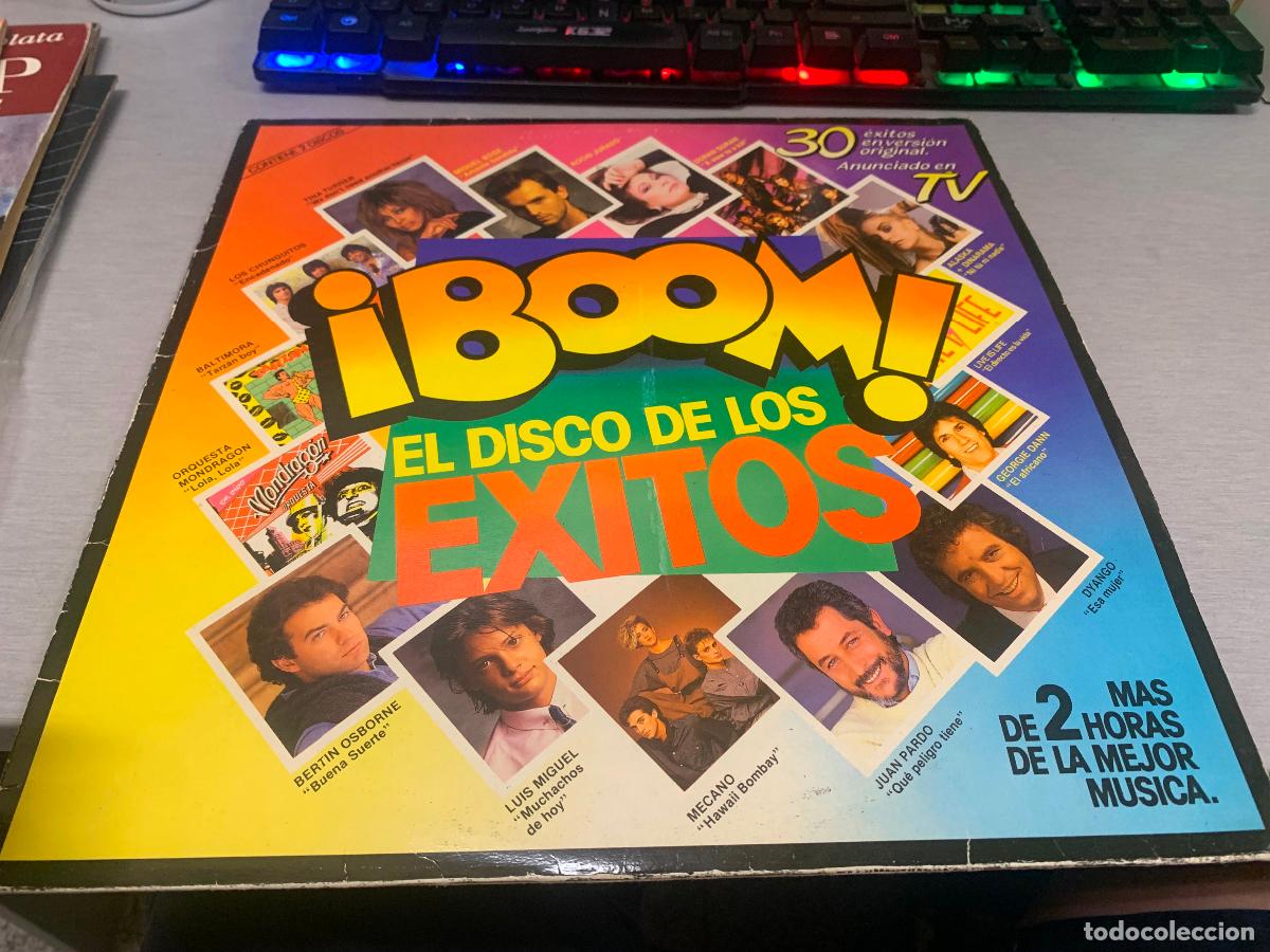 Discos de vinilo: &iexcl;BOOM! EL DISCO DE LOS &Eacute;XITOS / VINILO DOBLE LP - EMI ODEON 1985