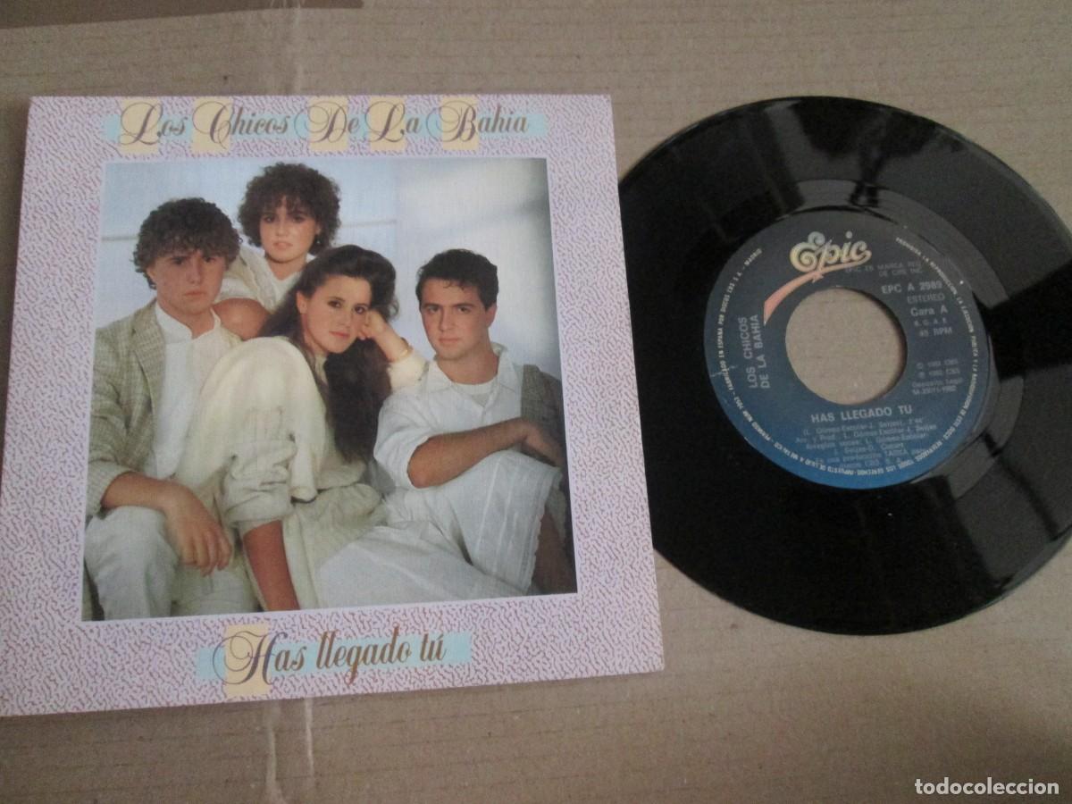 Discos de vinilo: LOS CHICOS DE LA BAH&Iacute;A - Has Llegado t&uacute; / Plant&oacute;n. Single ed espa&ntilde;ola 7&rdquo; NO PROMO 1982. Impecable NM