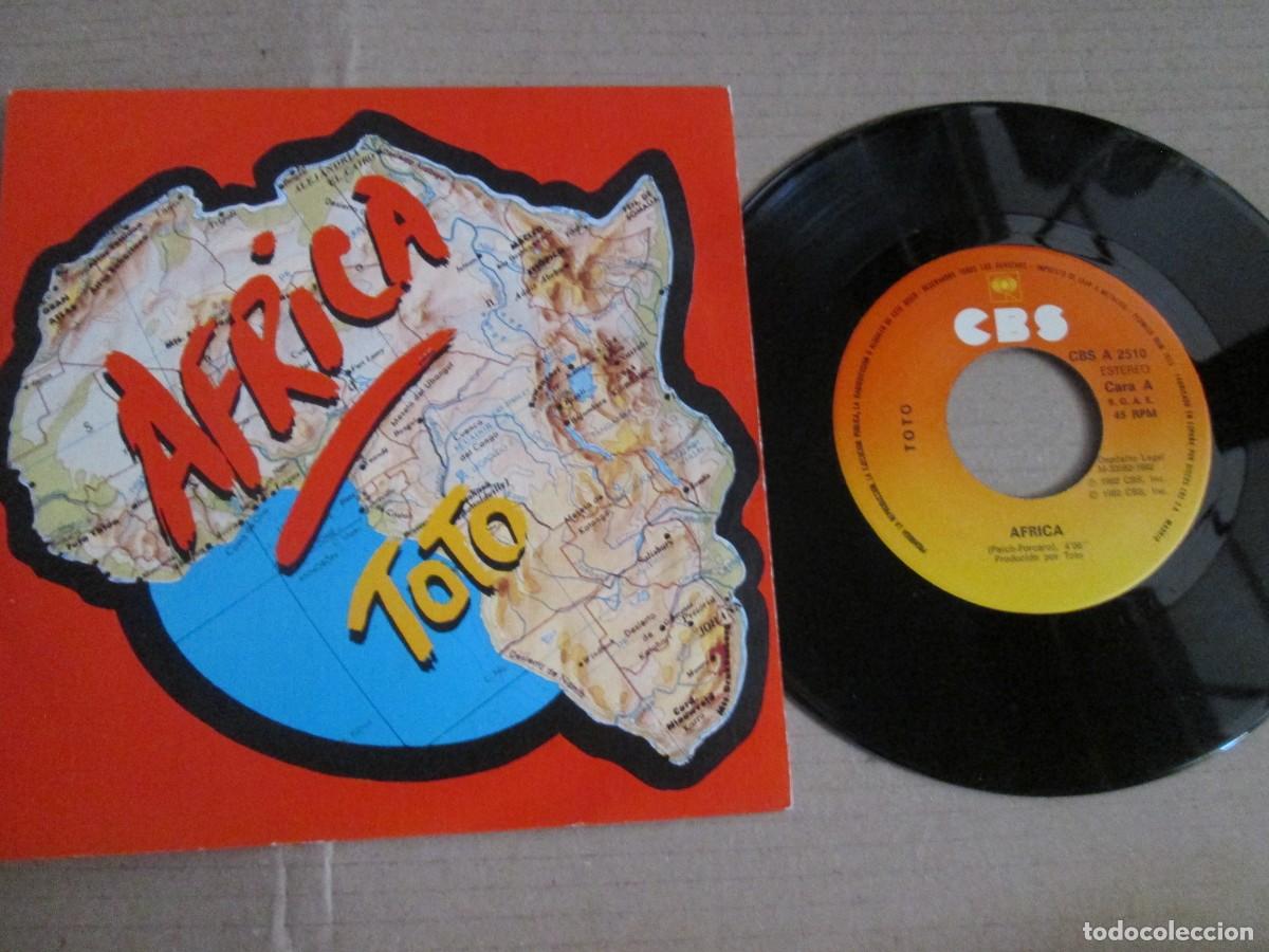 Discos de vinilo: TOTO - Africa / We Made It. Single, ed espa&ntilde;ola 7&rdquo; 1982. Impecable (NM)