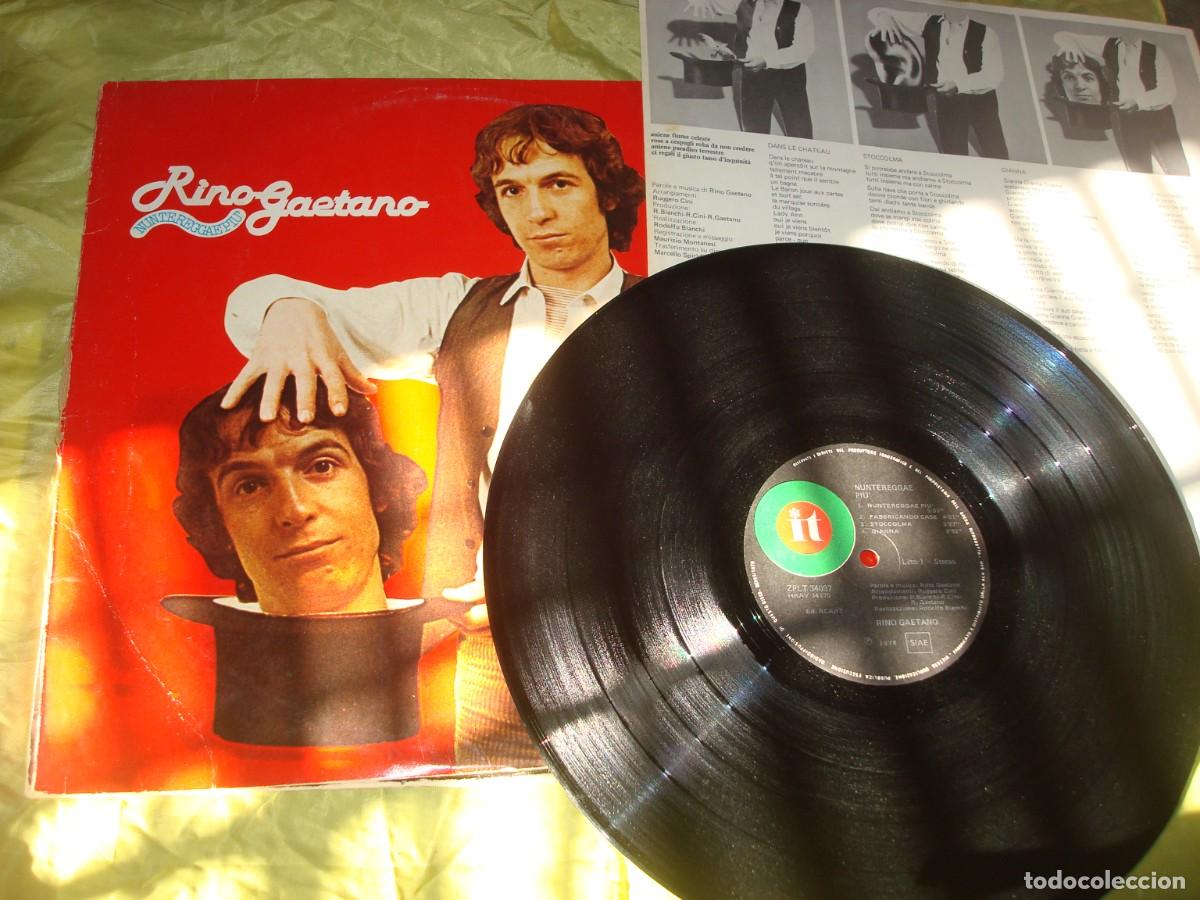 Discos de vinilo: RINO GAETANO. NUNTEREGGAEPUIU. IT, 1978. EDC. ITALY (#)