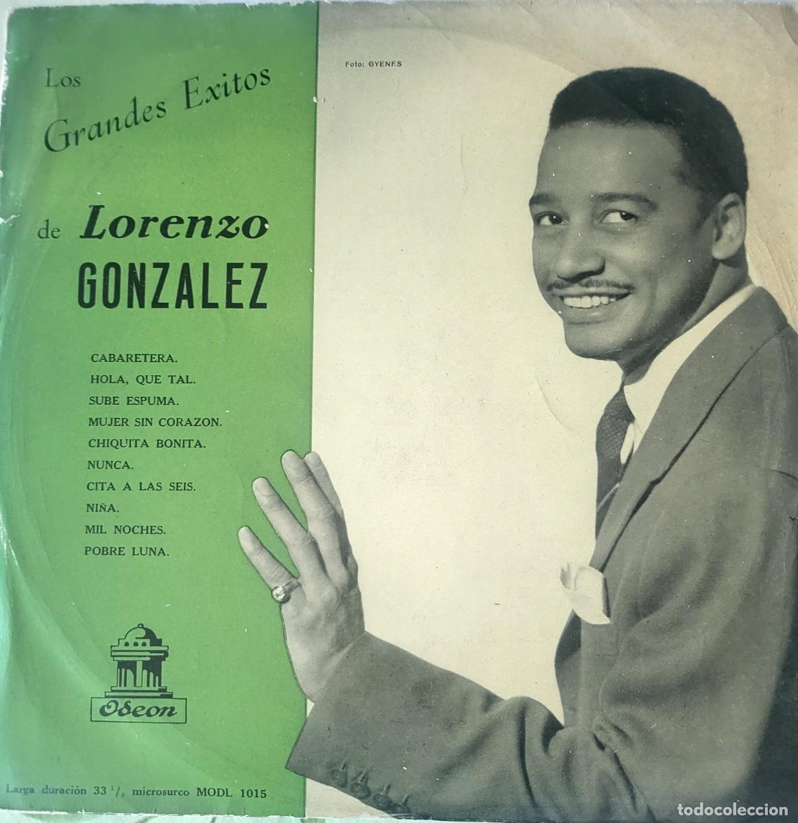 Discos de vinilo: Lorenzo Gonz&aacute;lez 10&rdquo; sello Odeon editado en Espa&ntilde;a a&ntilde;o 1958...