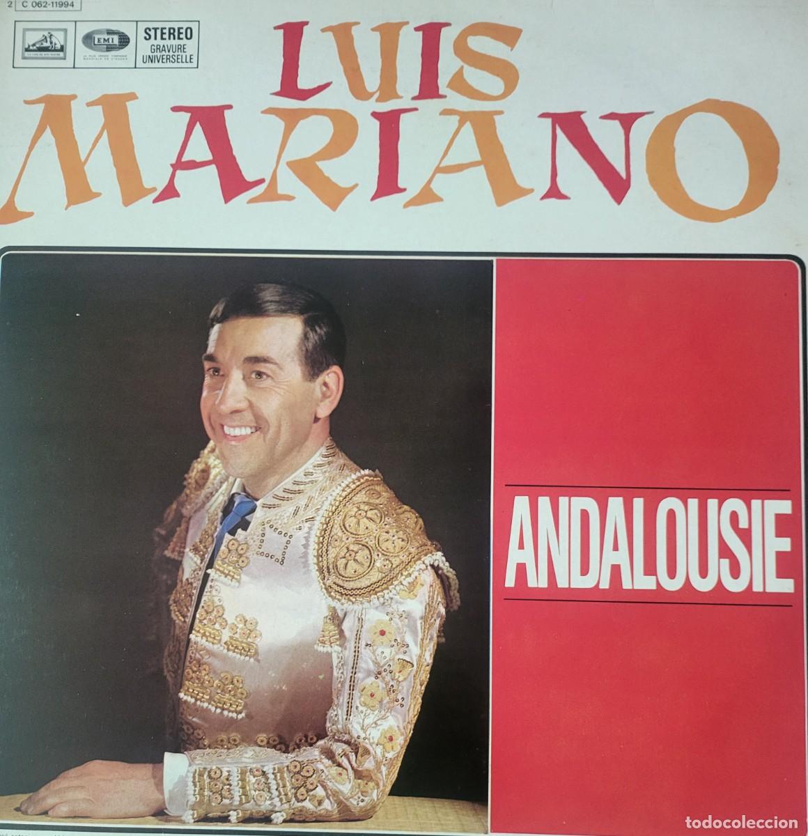 Discos de vinilo: Luis Mariano Lp sello La voz de su amo editado en Francia a&ntilde;o 1978 Andalucia...