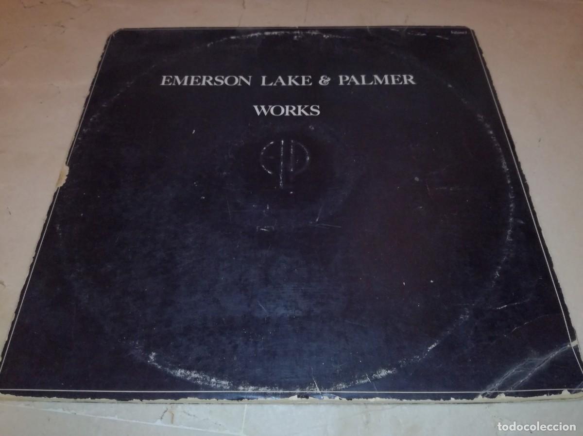 Discos de vinilo: EMERSON, LAKE & PALMER-WORKS-DOBLE LP-TRIPLE PORTADA-ORIGINAL ESPA&Ntilde;OL 1977