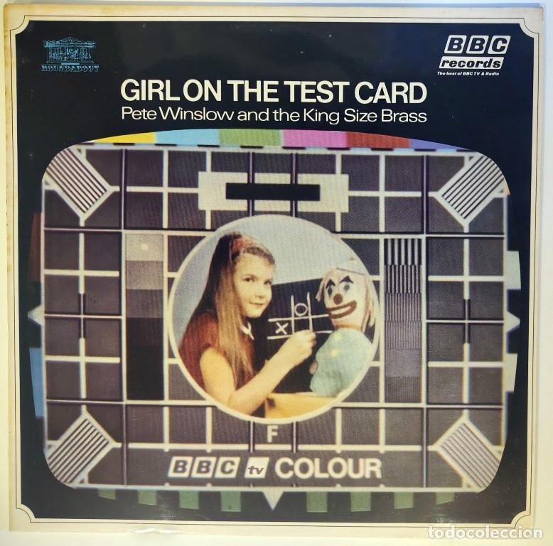 Discos de vinilo: Pete Winslow and the King Size Brass. Girl on the Test Card. BBC records TV, UK 1977 LP +inner sleve
