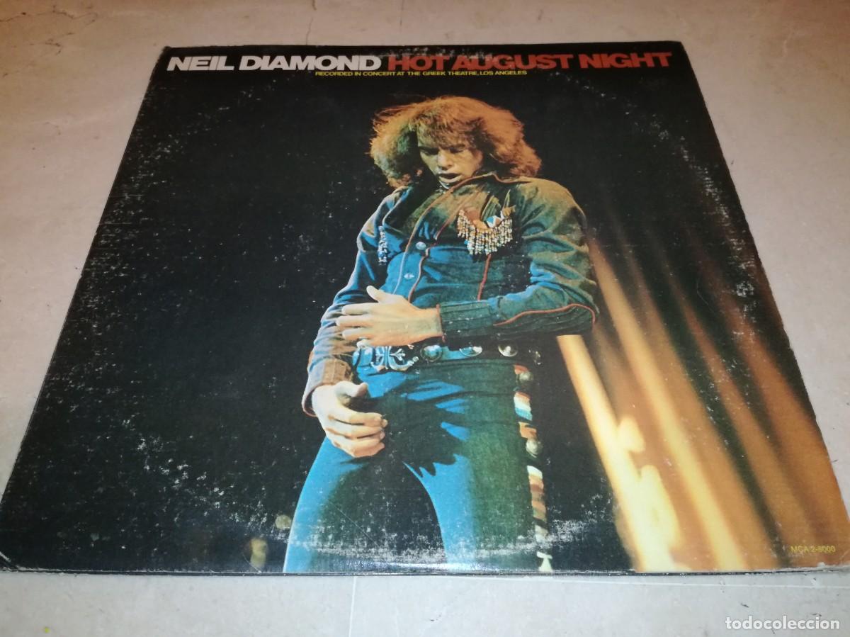 Discos de vinilo: NEIL DIAMOND-HOT AUGUST NIGHT-DOBLE LP-EDICI&Oacute;N USA