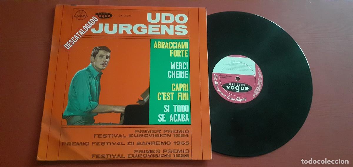 Discos de vinilo: Udo Jurgens-Eurovision-Abracciami Forte-LP-Mexico GAMMA-Disques Vogue-60&acute;s