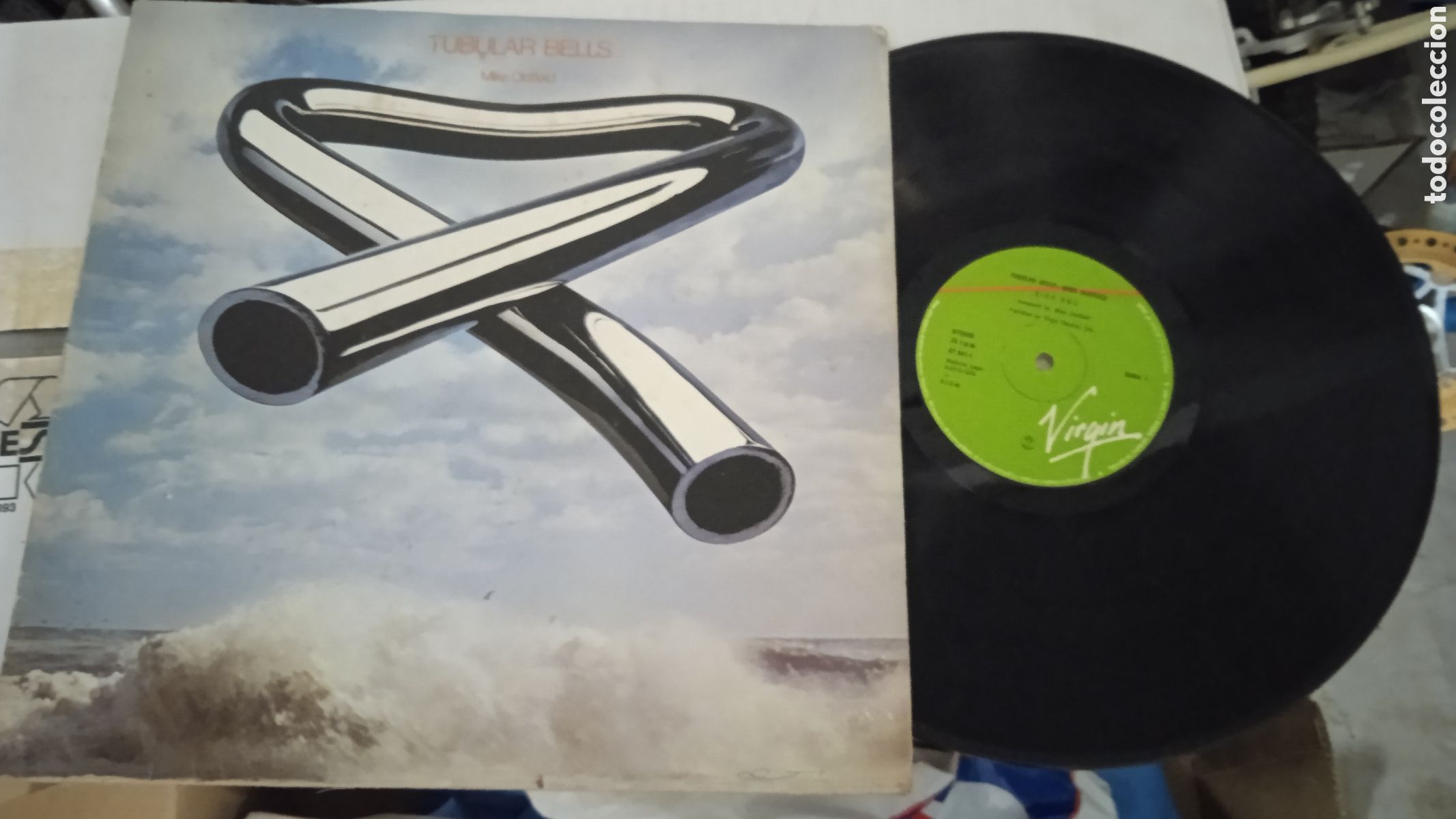 Discos de vinilo: Mike Oldfield &ndash; Tubular Bells LP Vinilo 12&rdquo; Original Virgin Records &ndash; Disco de Colecci&oacute;n