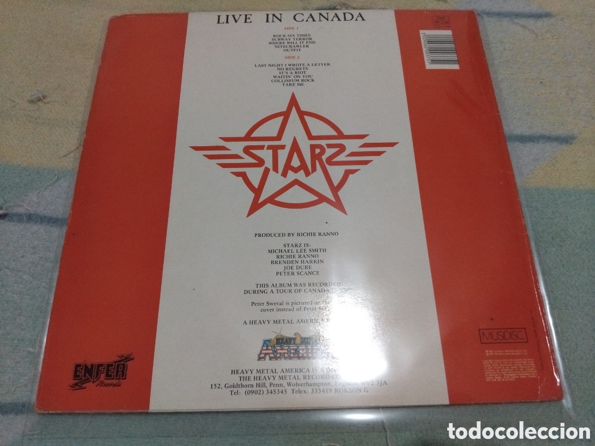 Discos de vinilo: STARZ (LIVE IN CANADA) VINILO - Foto 2