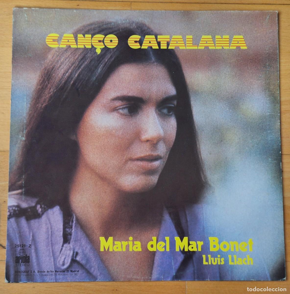 Discos de vinilo: MARIA DEL MAR BONET Y LLUIS LLACH - CAN&Ccedil;O CATALANA- DISCO VINILO LP - ARIOLA 197 - PERFECTO ESTADO