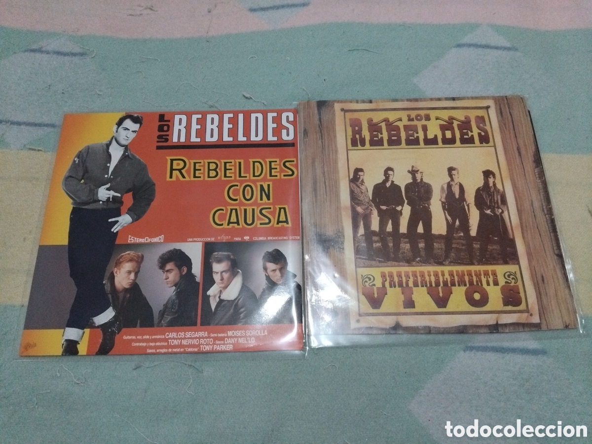 Disques de vinyle: Lote ,Los Rebeldes ) 2 vinilos buen estado.