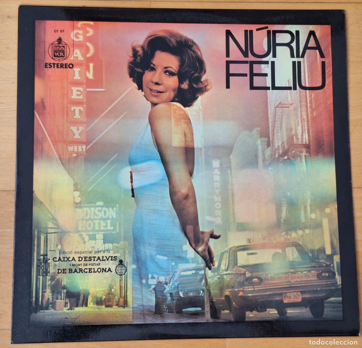 Discos de vinilo: NURIA FELIU - CAN&Ccedil;ONS DE REVISTES MUSICALS - DISCO VINILO LP - HISPAVOX A&Ntilde;O 1975 - PERFECTO ESTADO