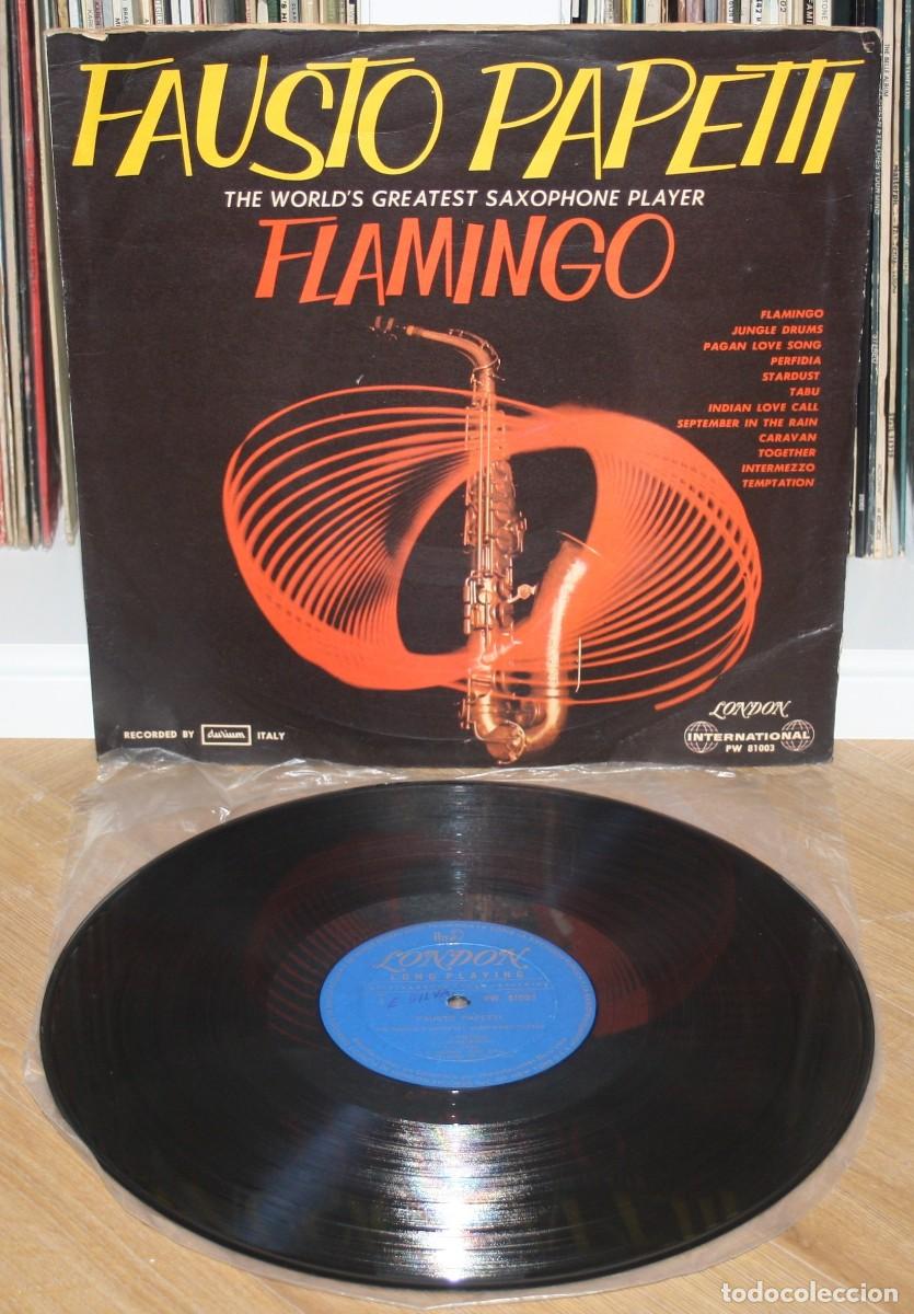Discos de vinilo: FAUSTO PAPETTI Flamingo 1962 Original COLOMBIA LP Vinyl RARE Saxophone Sax Jazz