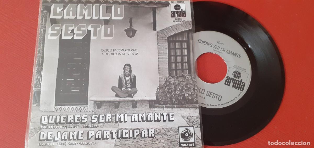 Discos de vinilo: Camilo Sesto-Quieres ser mi amante-7&rdquo;Mexico Single-Promo Ultrarare Edition-ARIOLA 1974