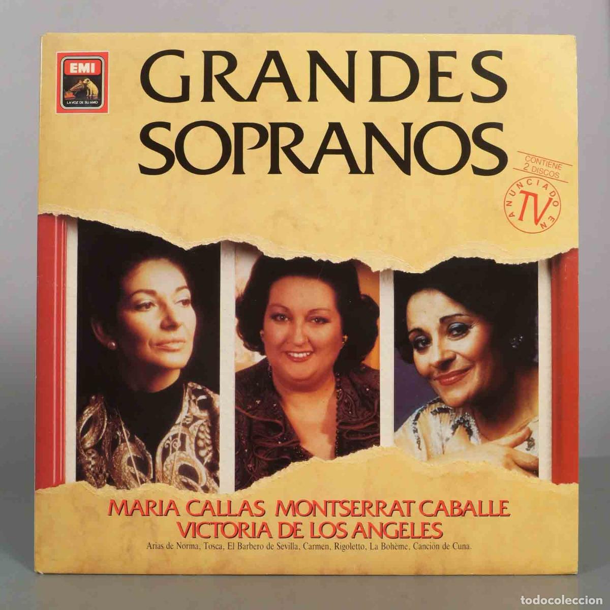 Discos de vinilo: LP. Grandes Sopranos - Maria Callas, Montserrat Caball&eacute;, Victoria de los &Aacute;ngeles