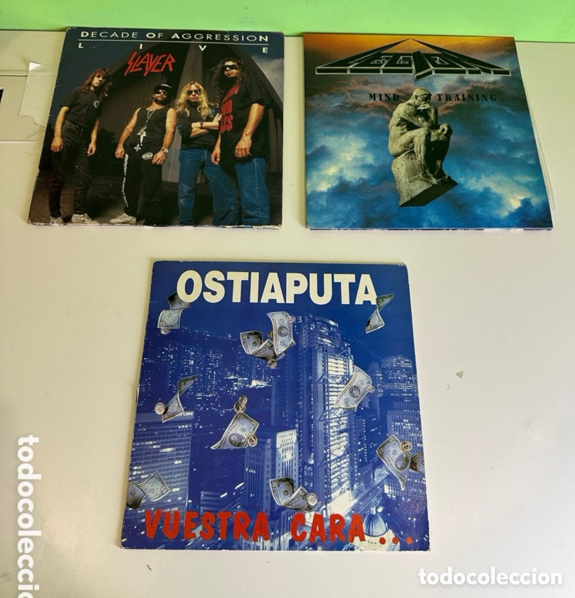 Discos de vinilo: Lote 3 LPs Vinilo Originales &ndash; Ostiaputa, Legend y Es Nuestra Cruz