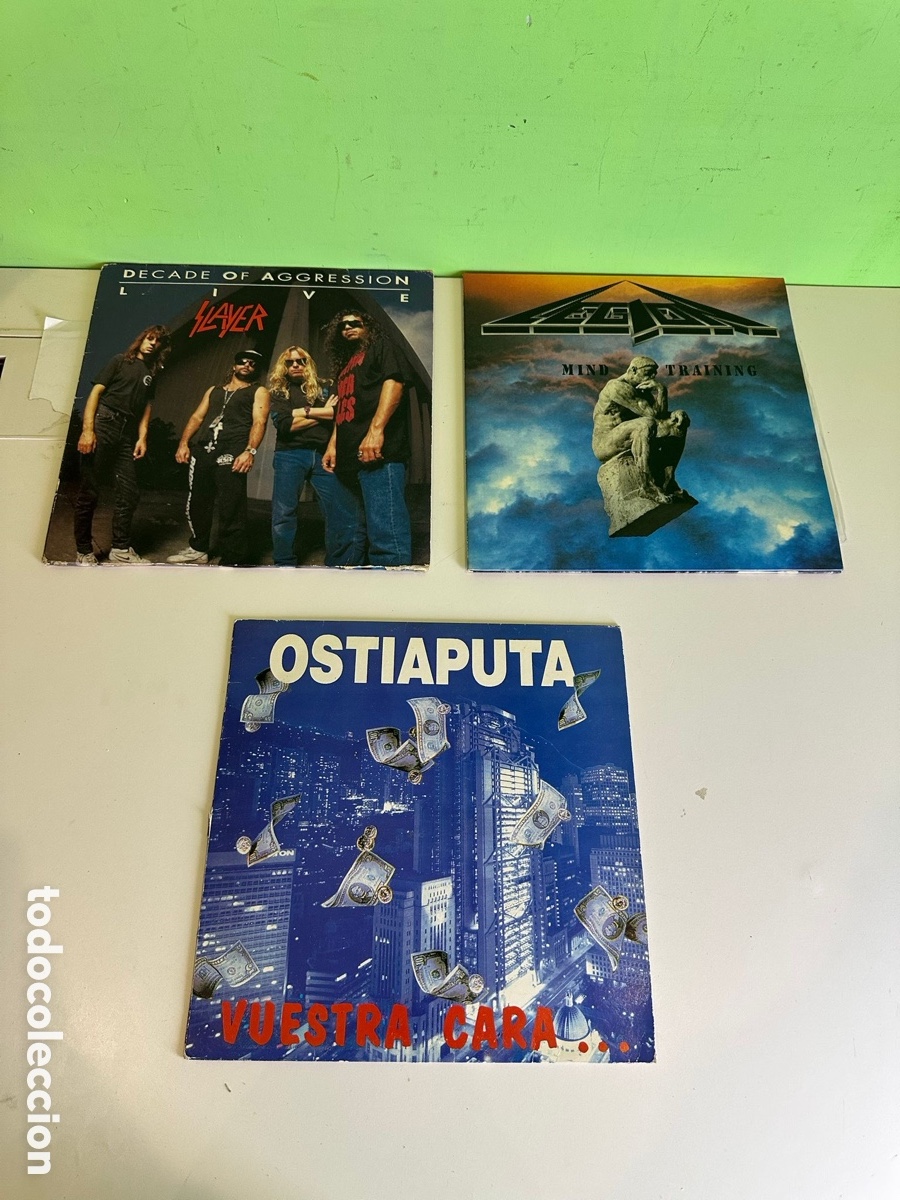 Discos de vinilo: Lote 3 LPs Vinilo Originales &ndash; Ostiaputa, Legend y Es Nuestra Cruz