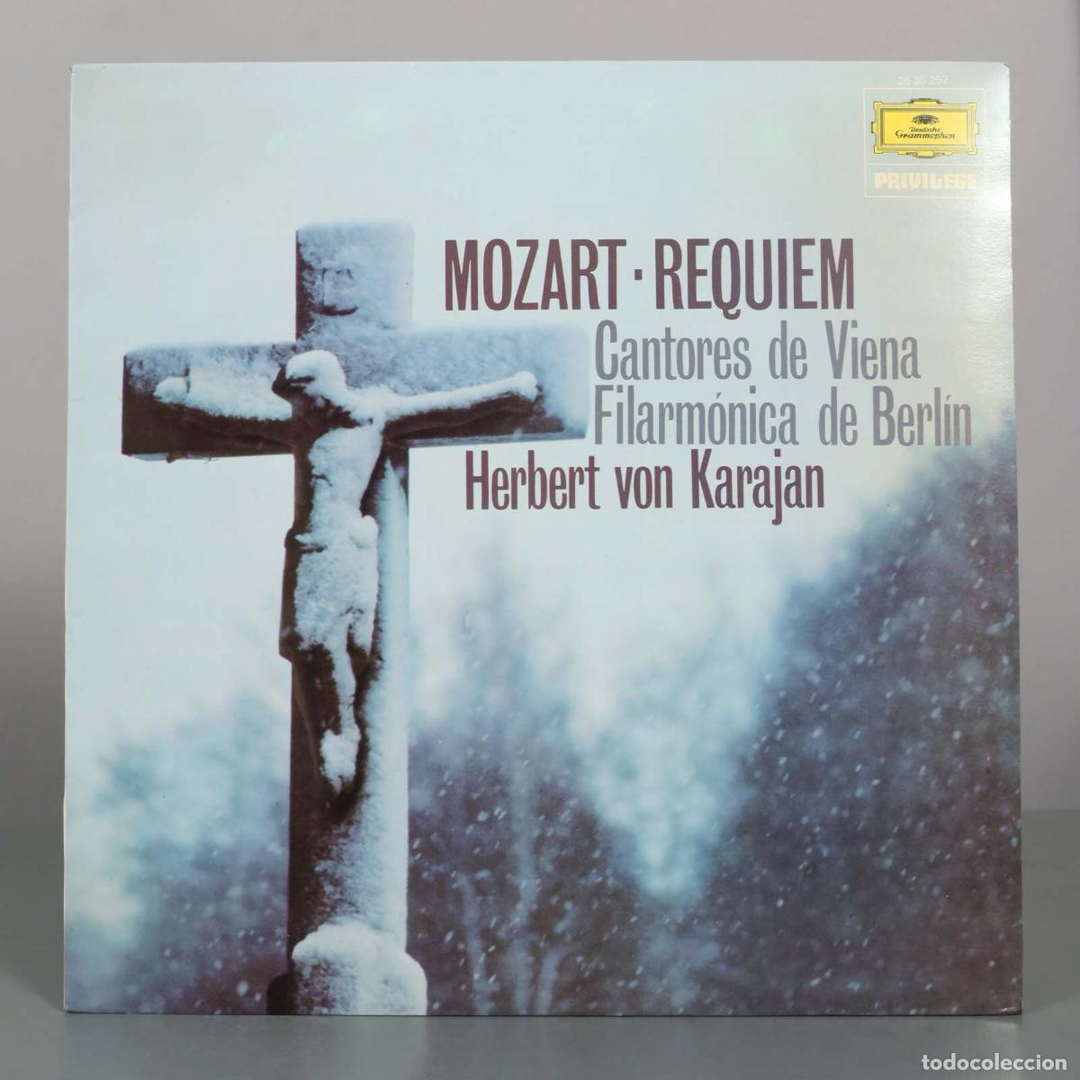 Discos de vinilo: LP. Mozart: Requiem - Herbert von Karajan, Cantores de Viena, Berliner Philharmoniker
