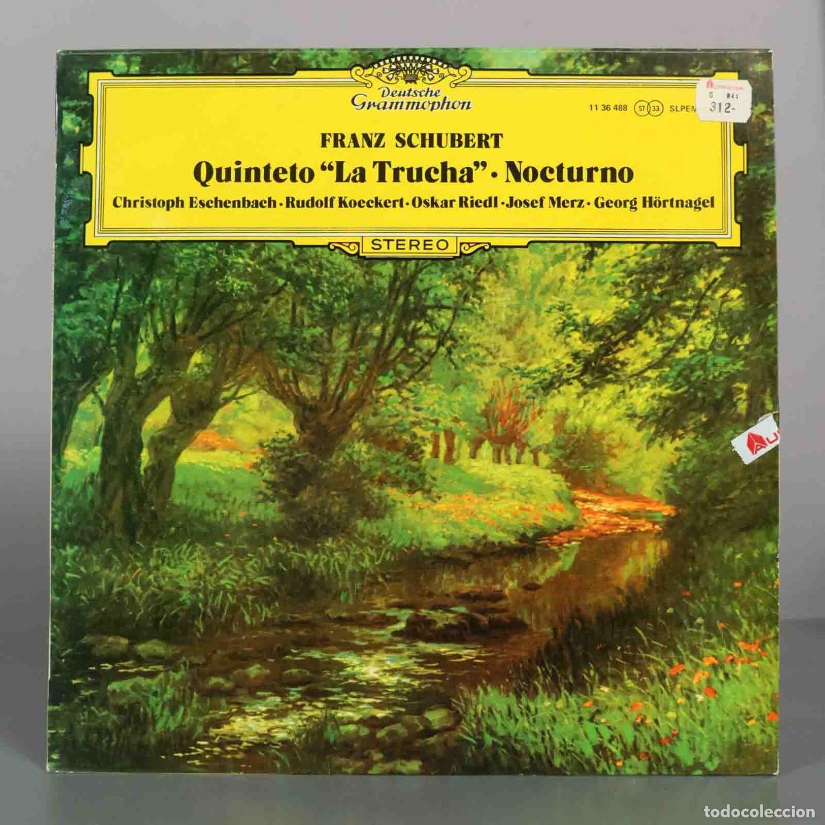 Discos de vinilo: LP. Quinteto La Trucha - Nocturno - Franz Schubert, Christoph Eschenbach, Rudolf Koeckert, Oskar Ri