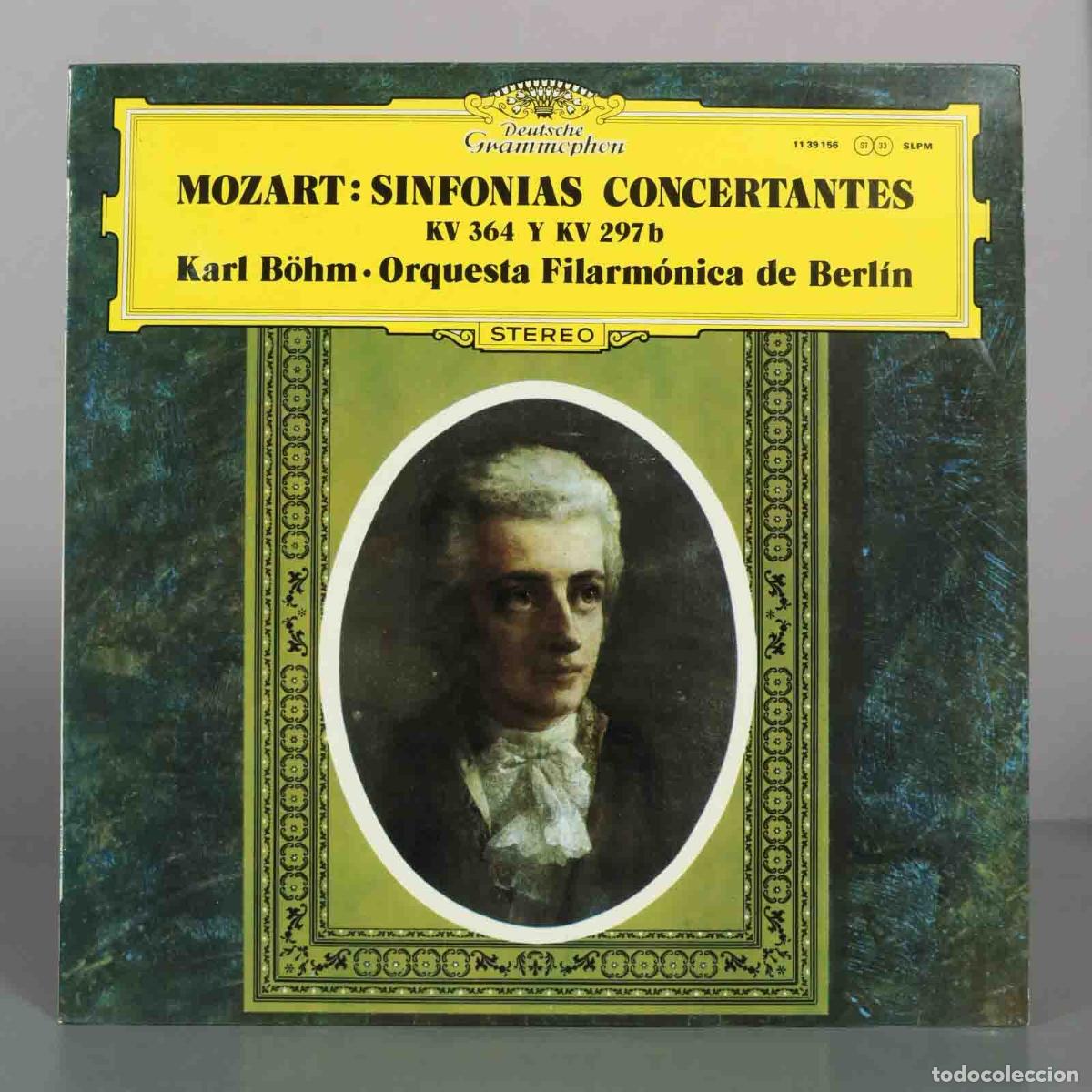 Discos de vinilo: LP. Mozart: Sinfonias Concertantes KV 364 Y KV 297b - Karl B&ouml;hm, Orquesta Filarm&oacute;nica de Berl&iacute;n