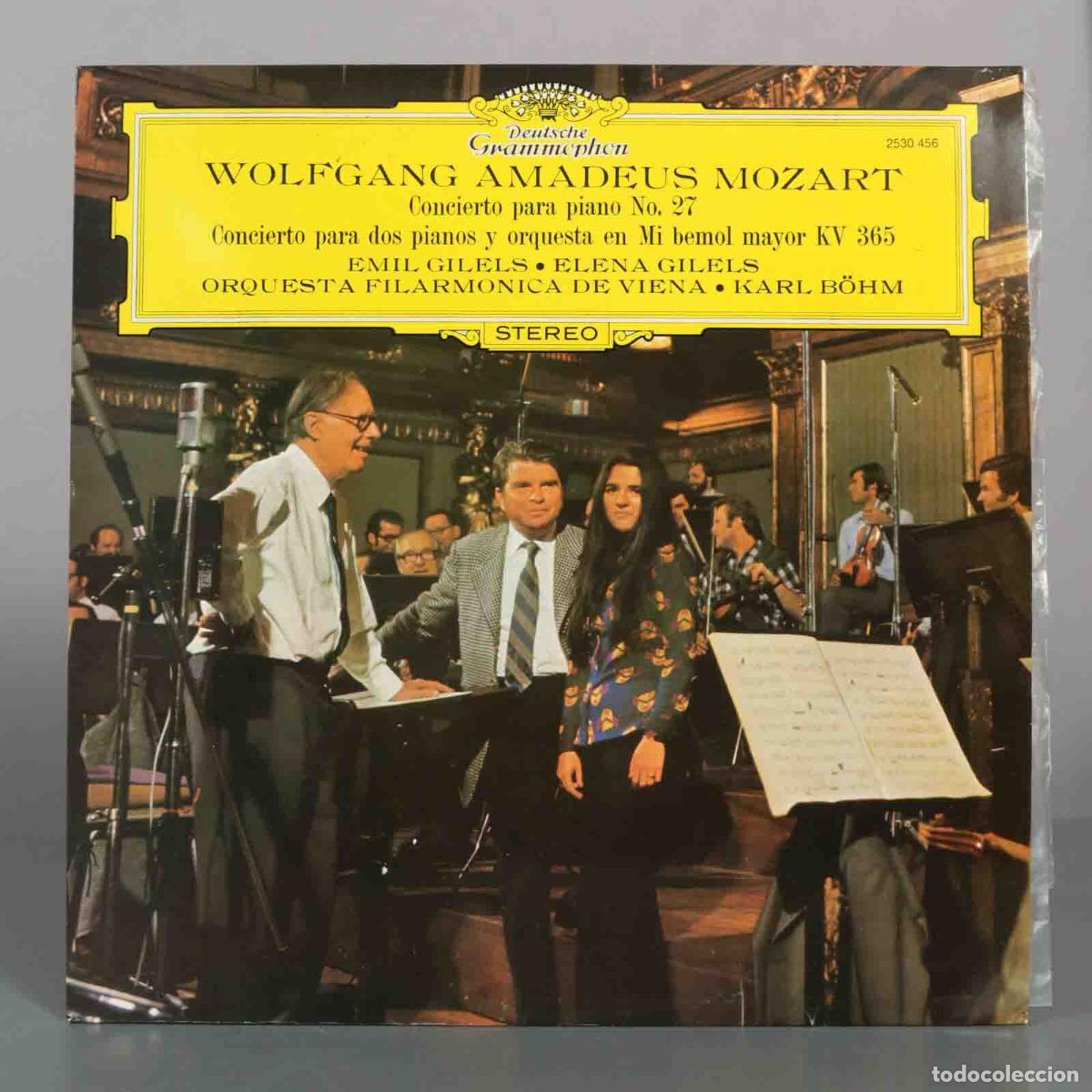 Discos de vinilo: LP. Mozart Concierto para piano n.&ordm; 27, Concierto para dos pianos - Emil Gilels, Elena Gilels, Karl