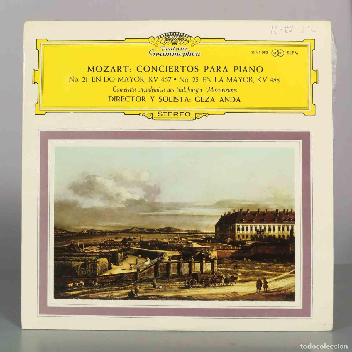 Discos de vinilo: LP. Mozart: Conciertos para piano n&ordm; 21 y n&ordm; 23 - G&eacute;za Anda, Camerata Academica des Salzburger Moza