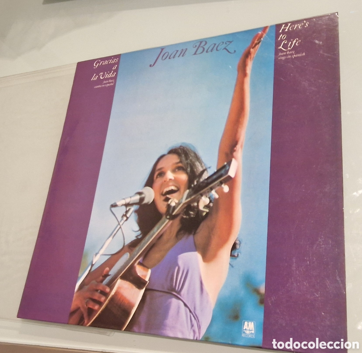 Discos de vinilo: Vinilo LP JOAN BAEZ Gracias a la vida Here's to life Joan Baez sings in Spanish
