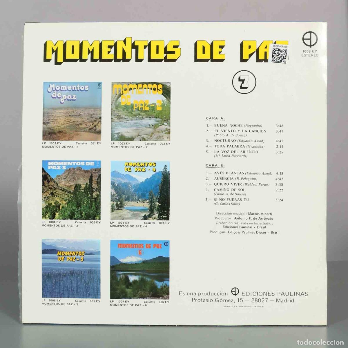 Discos de vinilo: LP. Momentos de Paz 7 - Foto 2