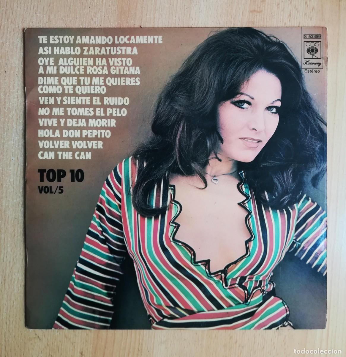 Discos de vinilo: Top 10 Vol. 5 (Varios artistas) CBS 1974 (Las Grecas, Vicente Fern&aacute;ndez, Francisco Valladares...)