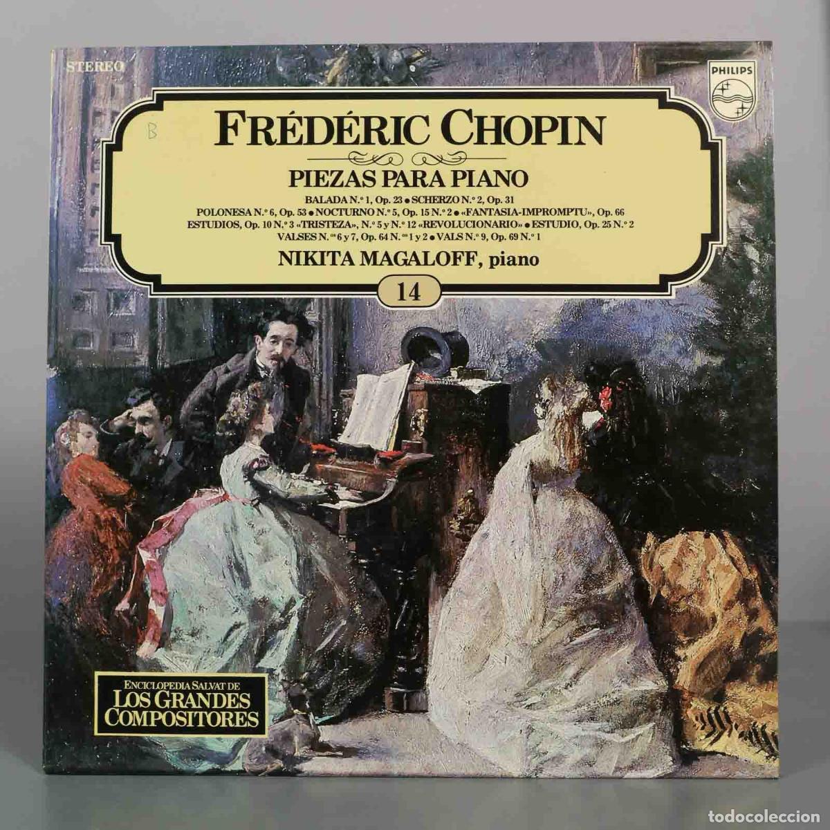 Discos de vinilo: LP. Fr&eacute;d&eacute;ric Chopin - Piezas Para Piano - Nikita Magaloff