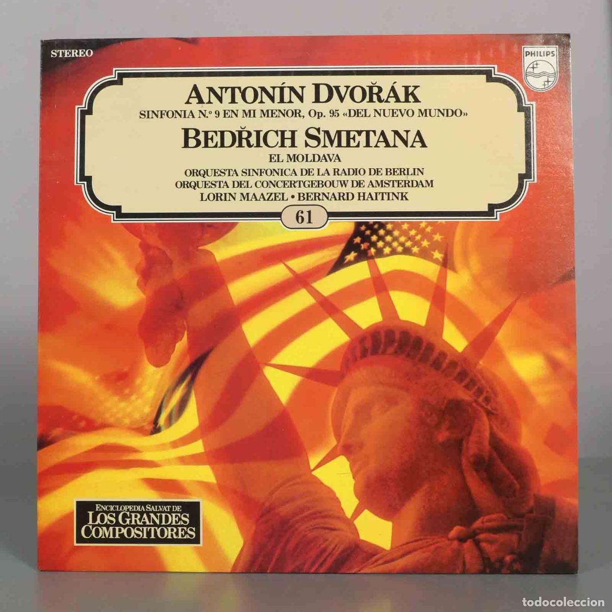 Discos de vinilo: LP. Sinfon&iacute;a No 9 Del Nuevo Mundo / El Moldava - Anton&iacute;n Dvoř&aacute;k, Bedřich Smetana, Lorin Maazel, Ber