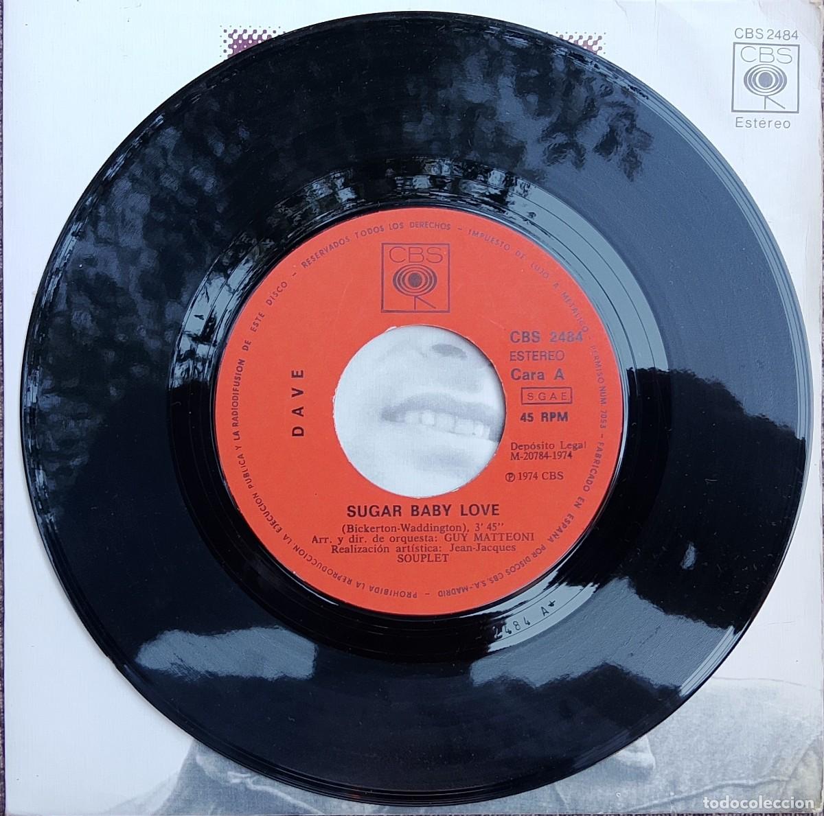 Discos de vinilo: Dave. Sugar baby love. Vinilo single. - Foto 3