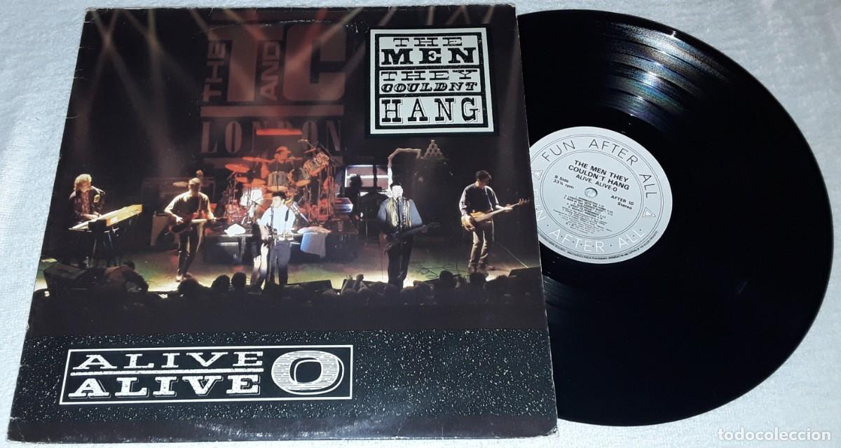 Discos de vinilo: LP - THE MEN THEY COULDN'T HANG - ALIVE, ALIVE O - 1&deg; EDICI&Oacute;N MADE IN UK 1991