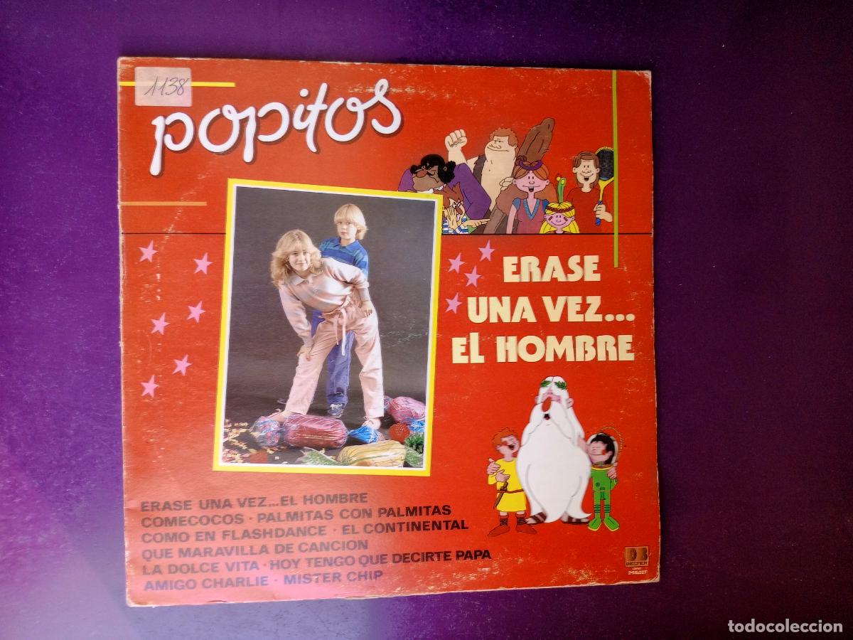 Discos de vinilo: Popitos &ndash; Erase una vez el hombre... LP BELTER 1983 - INFANTIL 80'S TV - POCO USO, PORTADA ALGO ROZA
